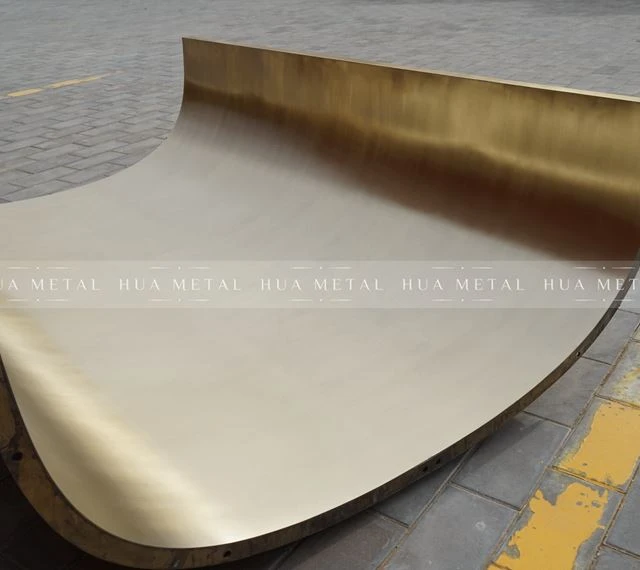 Gold Curved Stainless Steel Facade Cladding